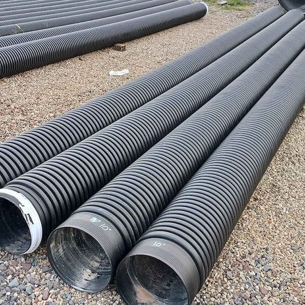 10 inch HDPE culvert pipe.
